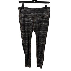 Athleta Jacquard Chaturanga Women’s Leggings – Black – Size Medium